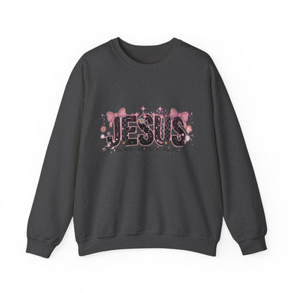 Jesus Floral Crewneck Sweatshirt – The Way The Truth The Life Christian Pullover
