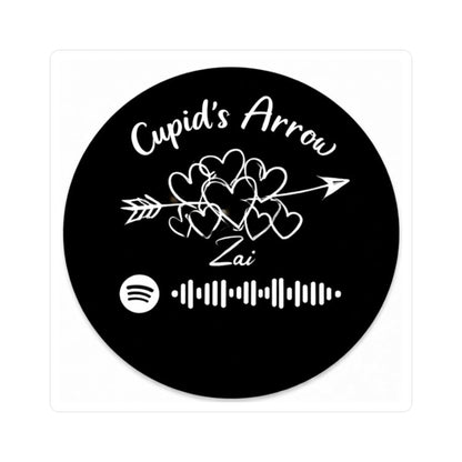 Black Sticker- Cupid’s Arrow – Spotify Code Sticker