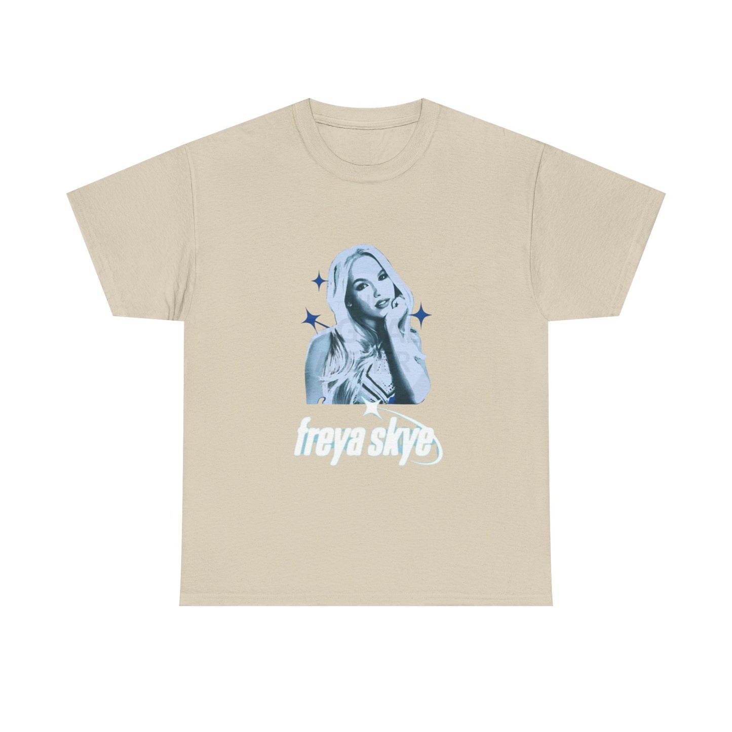Freya Skye Graphic Tee — Retro Pop Star Portrait Shirt