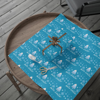 Winter Themed Wrapping Paper for Holidays, Gift Wrap