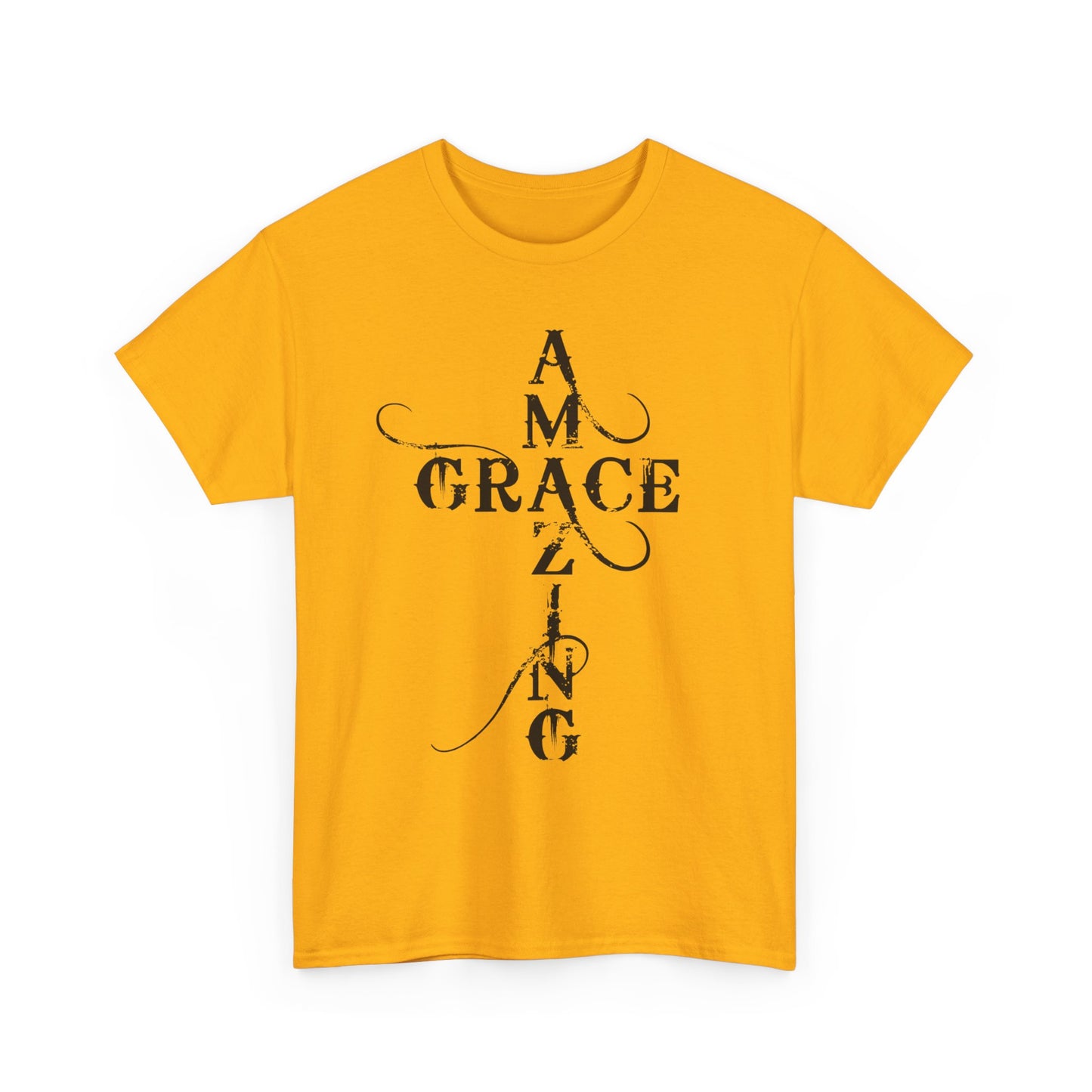 T‑Shirt — “Amazing Grace” Cross Design / “How Sweet the Sound?” Inspirational Gospel Tee