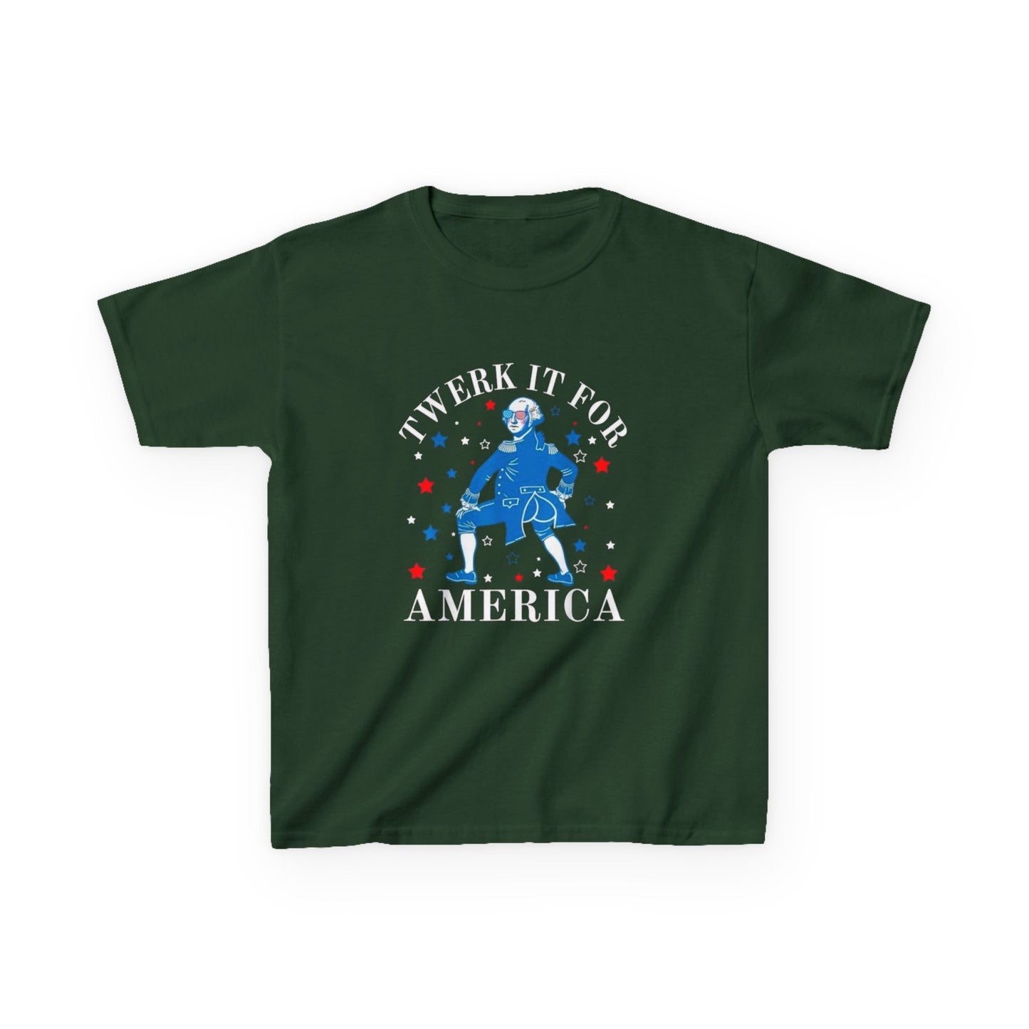 Kids T-Shirt - "Twerk It For America" Patriotic 4th of July Dance Tee