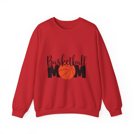 Basketball Mom Crewneck Sweatshirt — Basketball MOM Graphic Pullover for Sports Moms