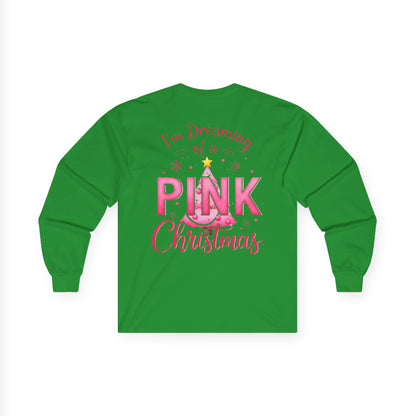 Pink Christmas Unisex Ultra Cotton Long Sleeve Tee