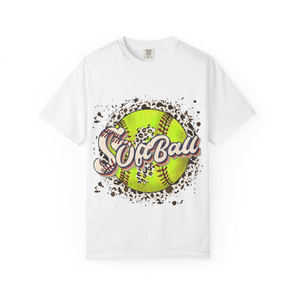 Softball Vintage Graphic T-Shirt — Neon Softball Logo Tee