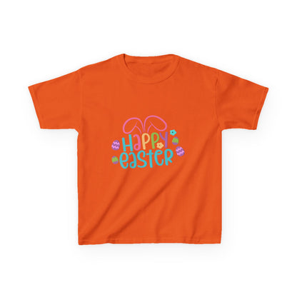 Happy Easter Kids Tee — Bunny Ears & Easter Eggs Holiday Shirt