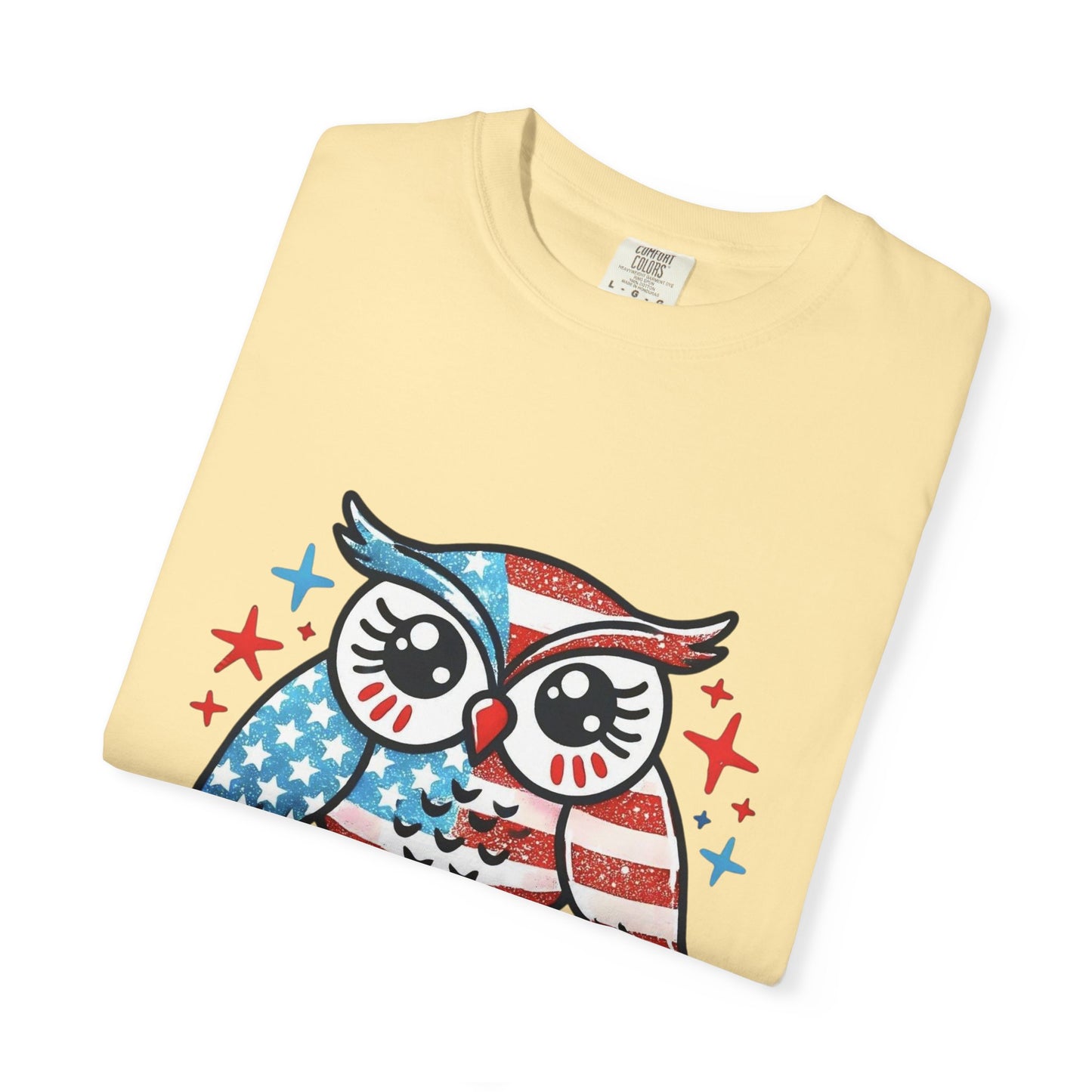 Patriotic 'Hoot for Freedom' Owl T-Shirt