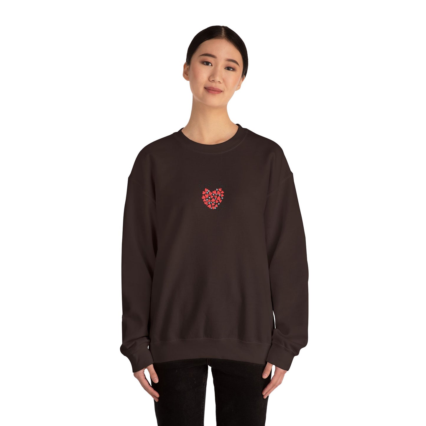 Embroidered Cupid's Arrow Merch-  Crewneck Sweatshirt