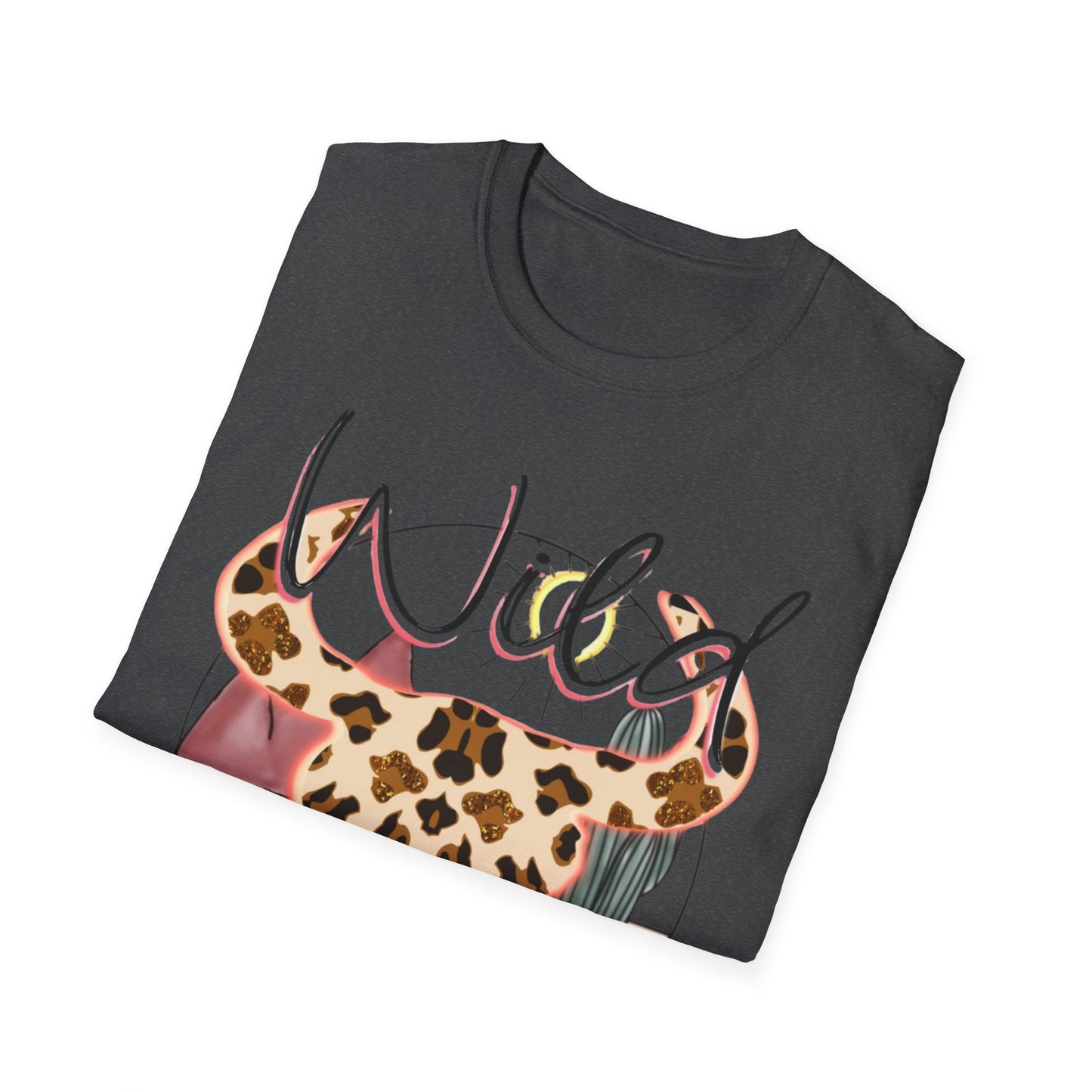 Desert Leopard Cow Skull T-Shirt — Southwestern Sun-Soaked Graphic Tee