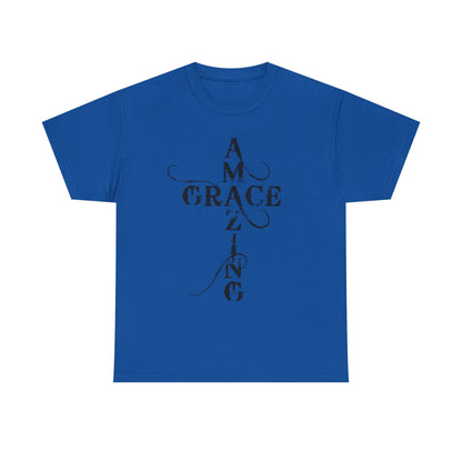T‑Shirt — “Amazing Grace” Cross Design / “How Sweet the Sound?” Inspirational Gospel Tee