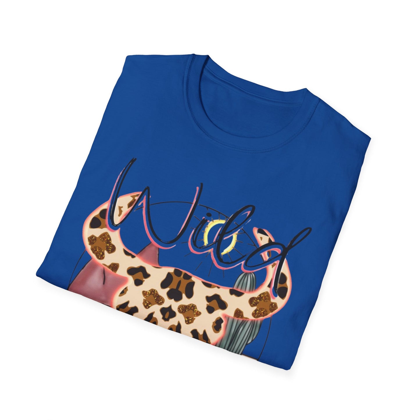 Desert Leopard Cow Skull T-Shirt — Southwestern Sun-Soaked Graphic Tee