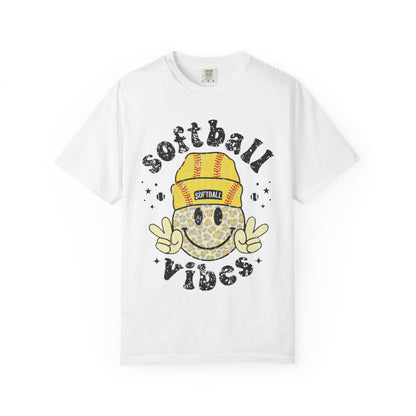 Softball Vibes Smiley T-Shirt