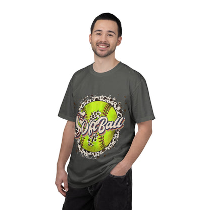 Softball Vintage Graphic T-Shirt — Neon Softball Logo Tee