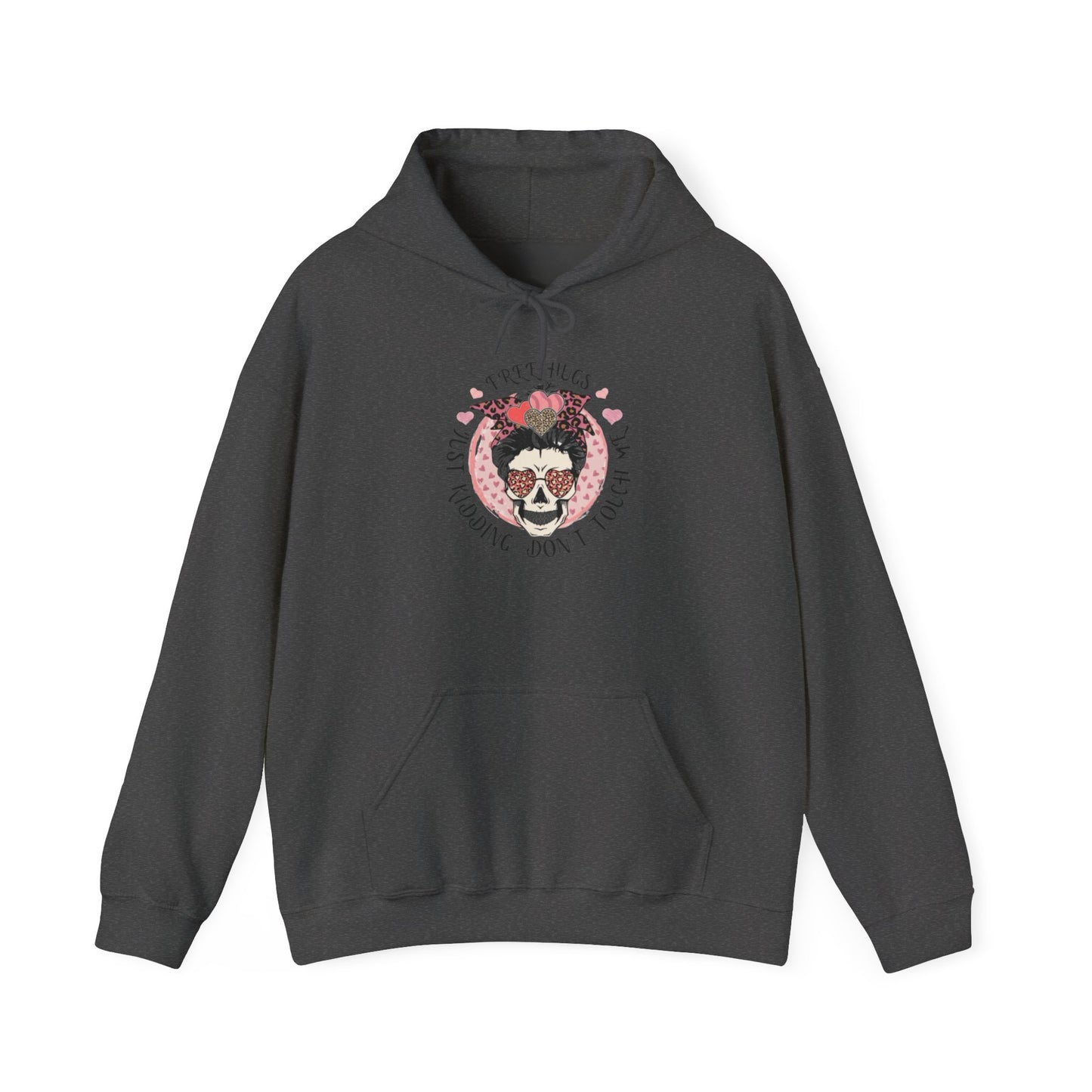 Hoodie — 'I Need Hugs, Just Kidding Don't Touch' Vintage Sloth Graphic Hoodie