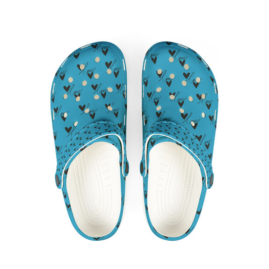 Love- Colorful Patterned EVA Foam Clogs, Cute Slip-On Shoes