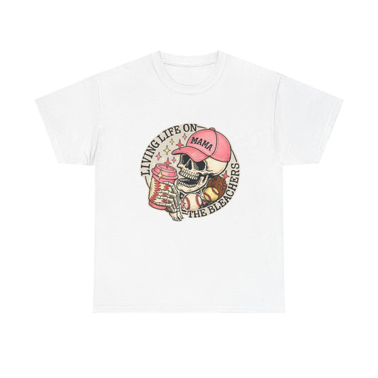 Living Life SPORTS MOM Skull Tee — Mama Cap Vintage Surf School Shirt