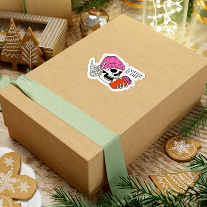 Coffee Is Life Skeleton Sticker