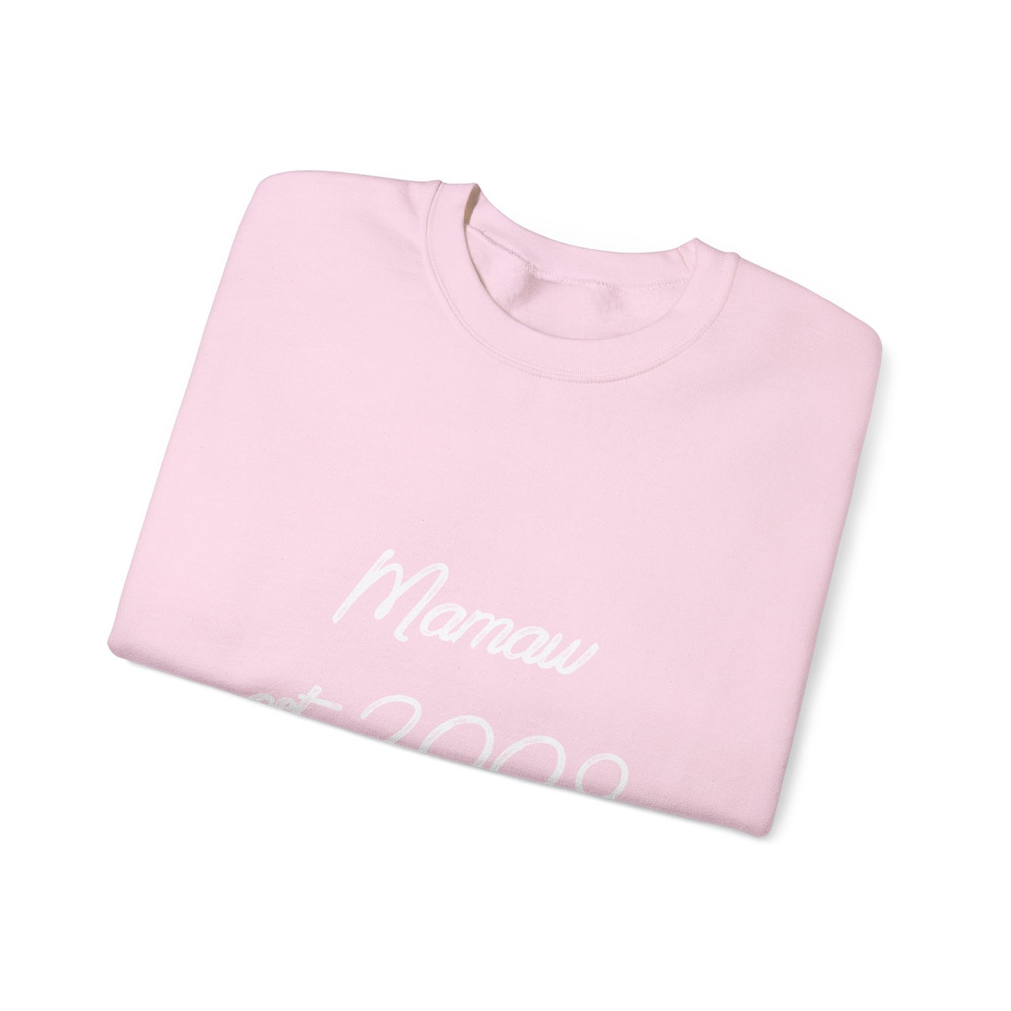 Mamaw Est. 2009 Crewneck Sweatshirt — Personalized Grandma Gift