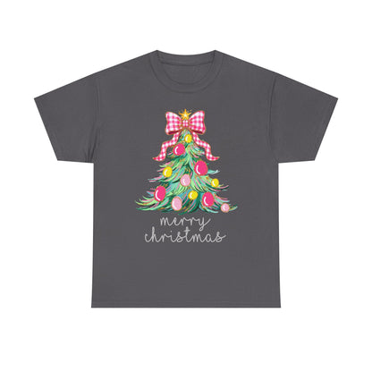 Merry Christmas Tree Unisex Heavy Cotton Tee