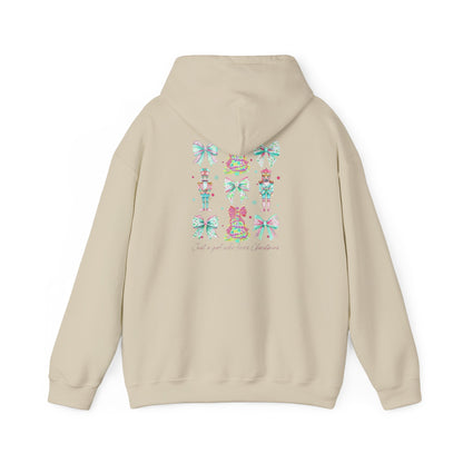 Just a Girl Who Loves Christmas- Whimsical Hooded Sweatshirt