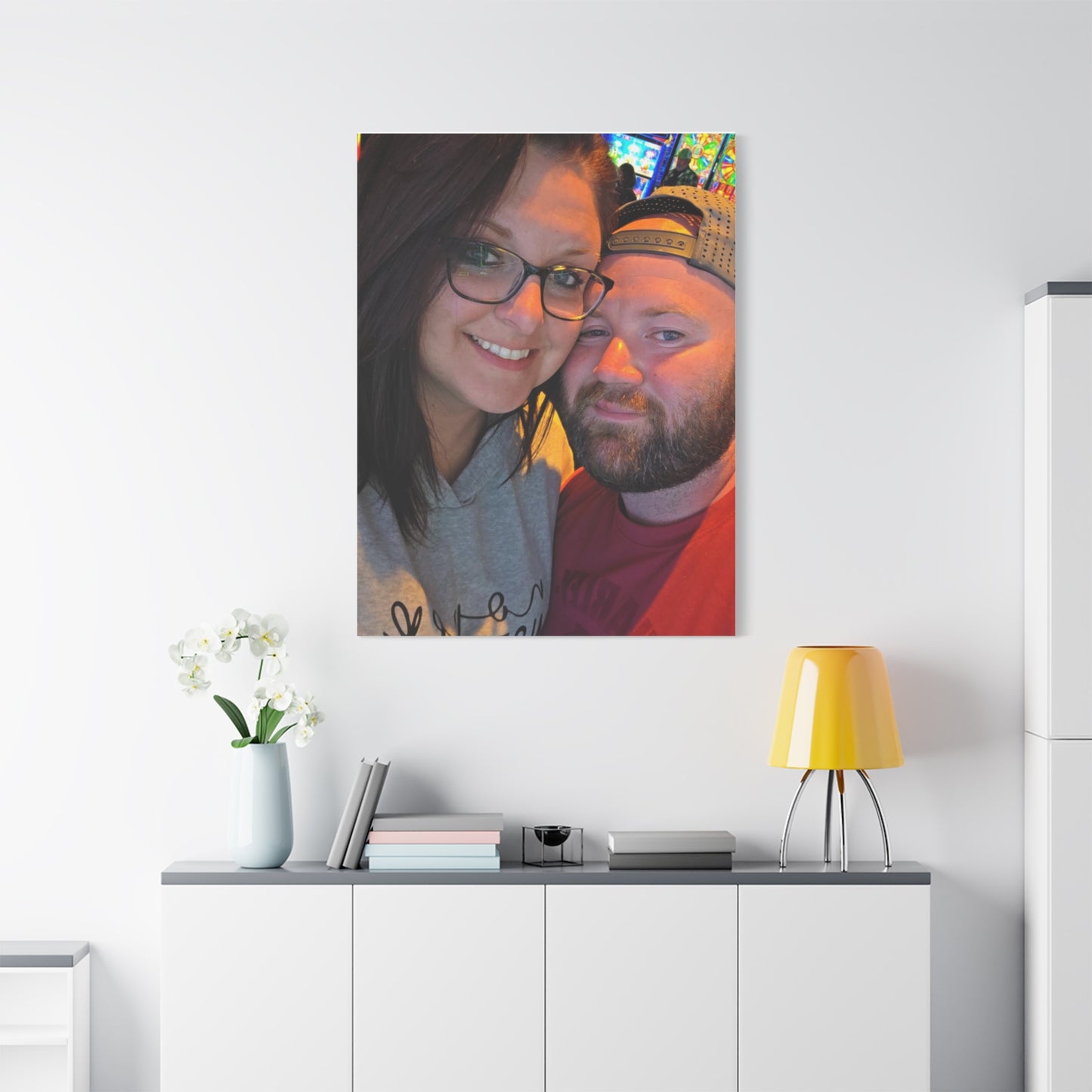 Personalized Stretched Canvas Print, Custom Wall Art, Home Decor, Gift for Couples, Anniversary, Homewarming