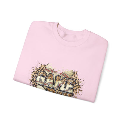 Softball 'Game Day' Crewneck Sweatshirt — Distressed Baseball Design