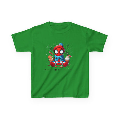 Kids Tee — Cozy Winter Superhero with Cookies & Hot Cocoa
