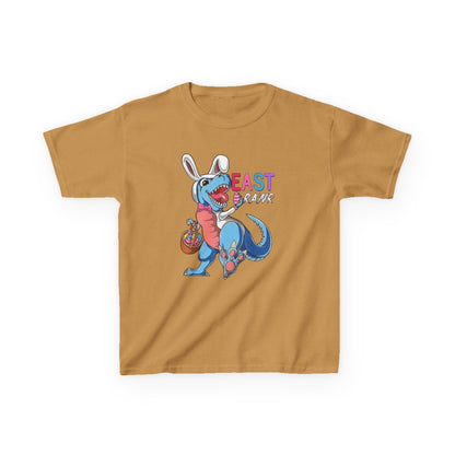 Kids 'Beast of Easter' Dino Bunny T‑Shirt — Cute Easter Dino with Basket