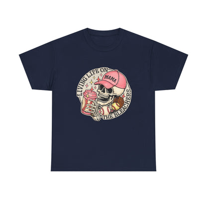 Living Life SPORTS MOM Skull Tee — Mama Cap Vintage Surf School Shirt
