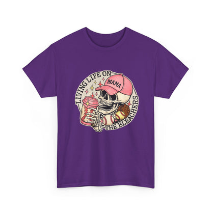 Living Life SPORTS MOM Skull Tee — Mama Cap Vintage Surf School Shirt