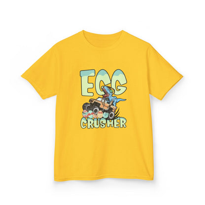 Kids T‑Shirt — 'Egg Crusher' Cartoon Truck Easter Tee