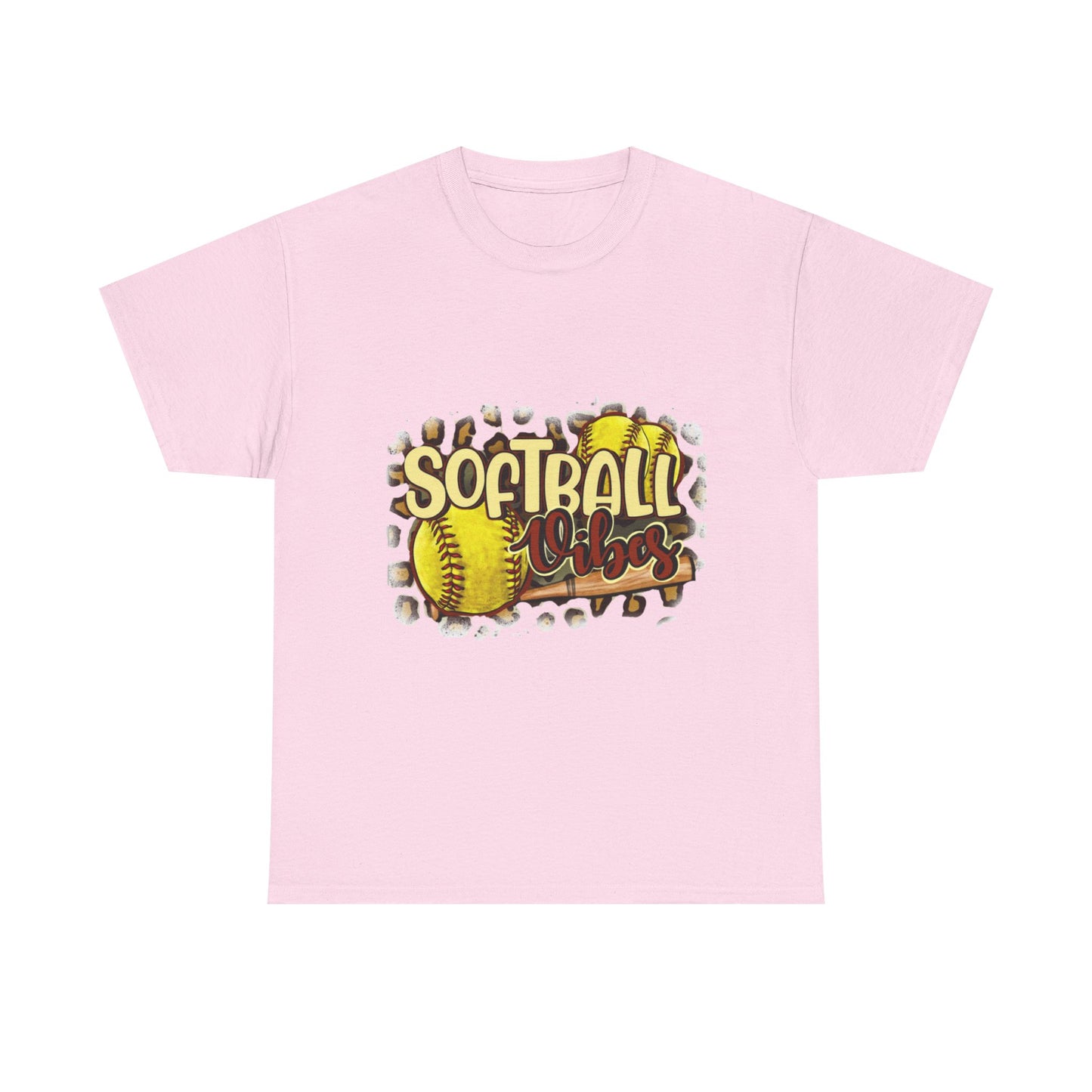 Softball Vibes- Unisex Heavy Cotton Tee