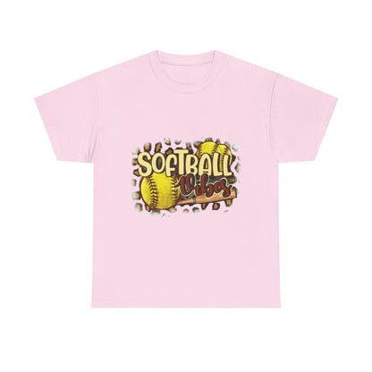 Softball Vibes- Unisex Heavy Cotton Tee