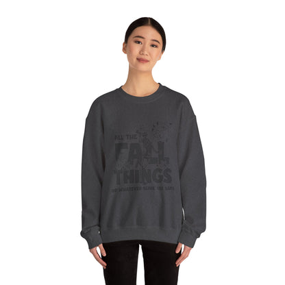 Fall Vibes Crewneck Sweatshirt, ALL THE FALL THINGS.
