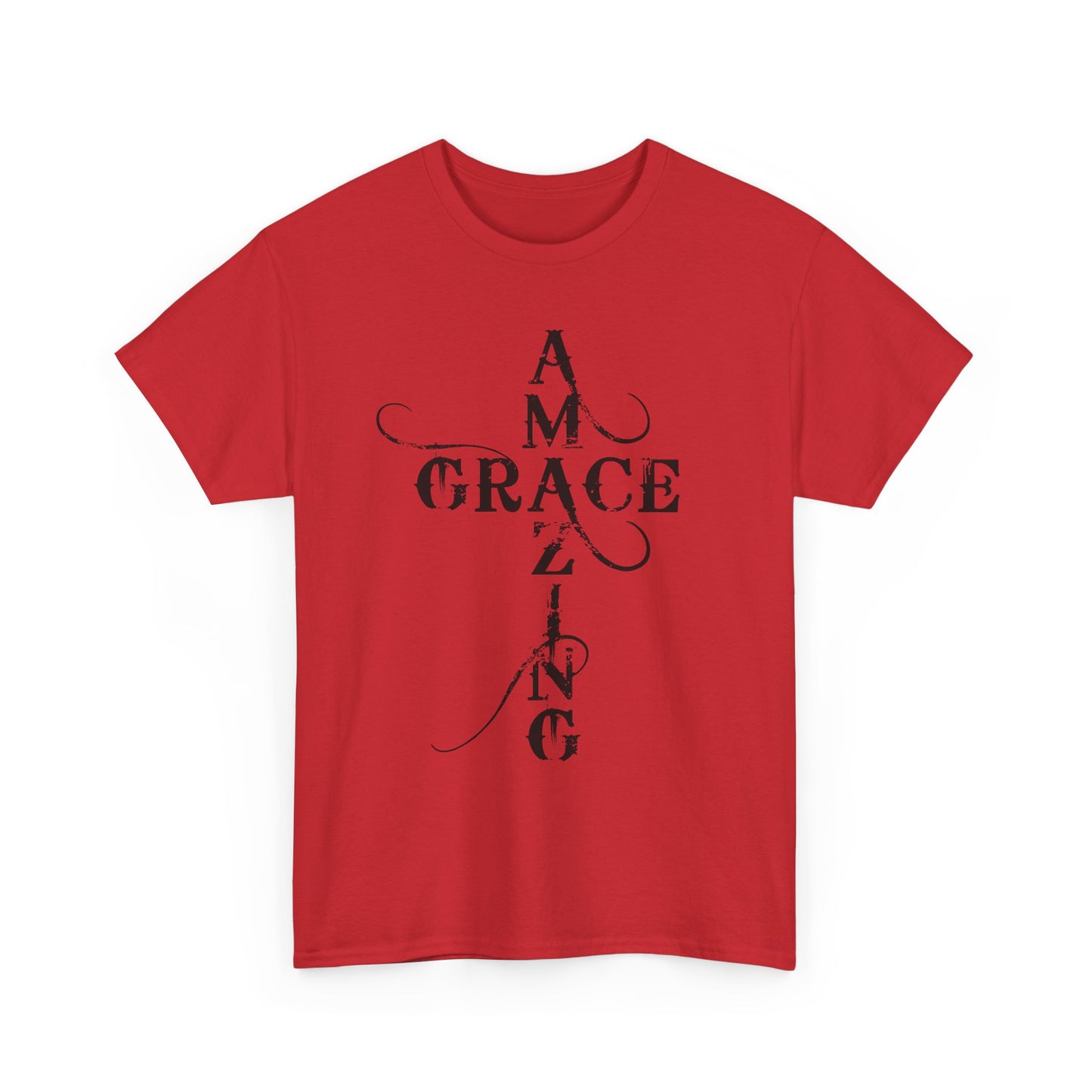 T‑Shirt — “Amazing Grace” Cross Design / “How Sweet the Sound?” Inspirational Gospel Tee