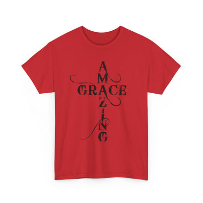 T‑Shirt — “Amazing Grace” Cross Design / “How Sweet the Sound?” Inspirational Gospel Tee