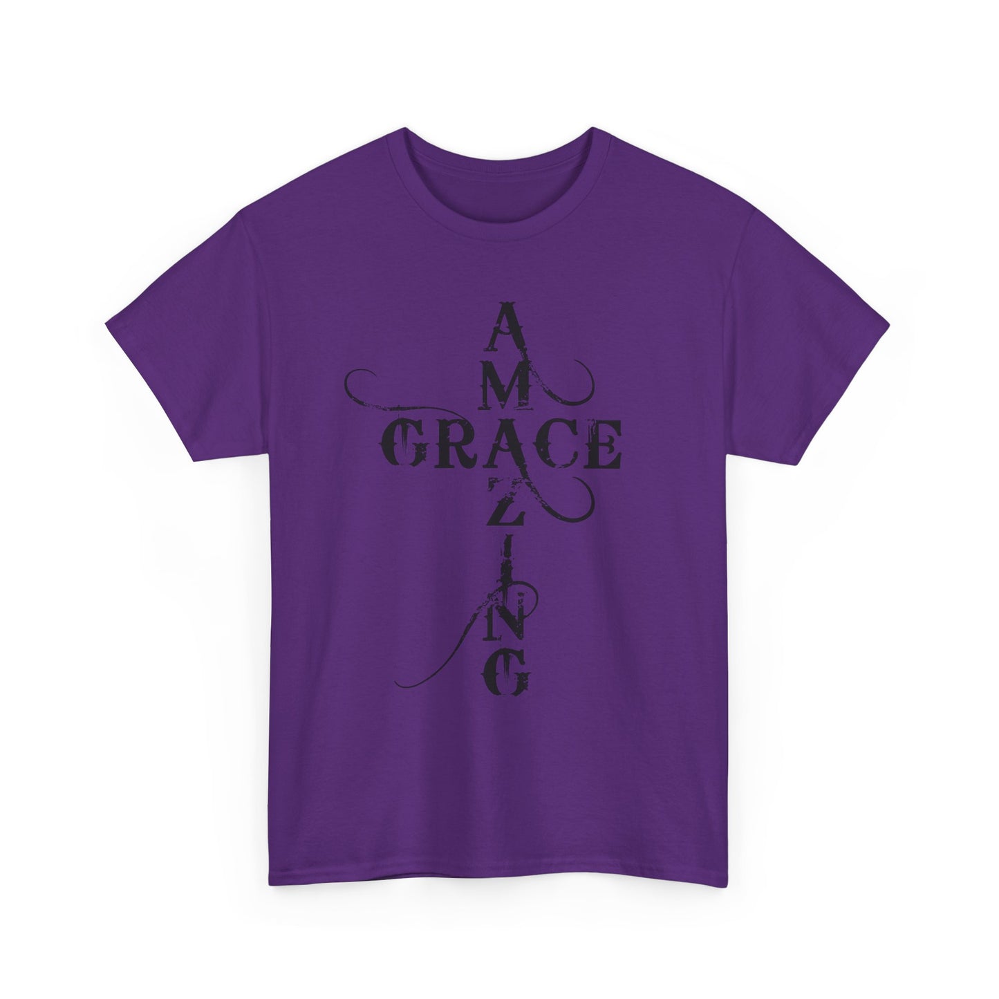 T‑Shirt — “Amazing Grace” Cross Design / “How Sweet the Sound?” Inspirational Gospel Tee