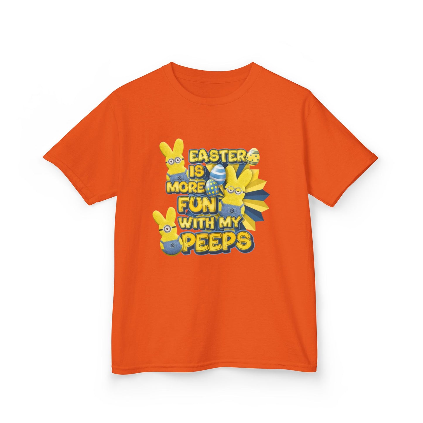 Kids Tee — "Easter Is More Fun With My Peeps" Cute Bunny & Chick Design