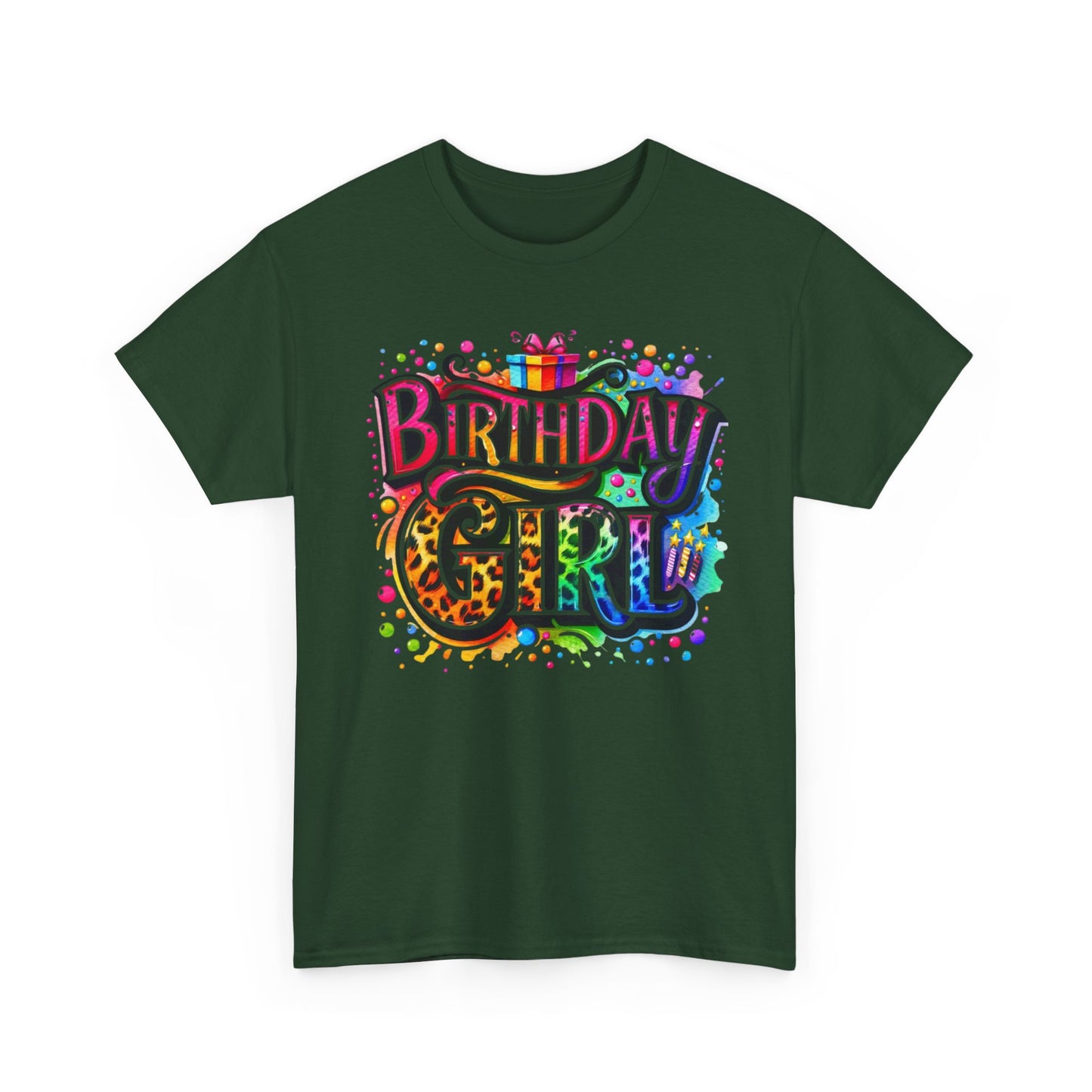 Birthday Girl T-Shirt — Colorful Party Graphic Tee for Her