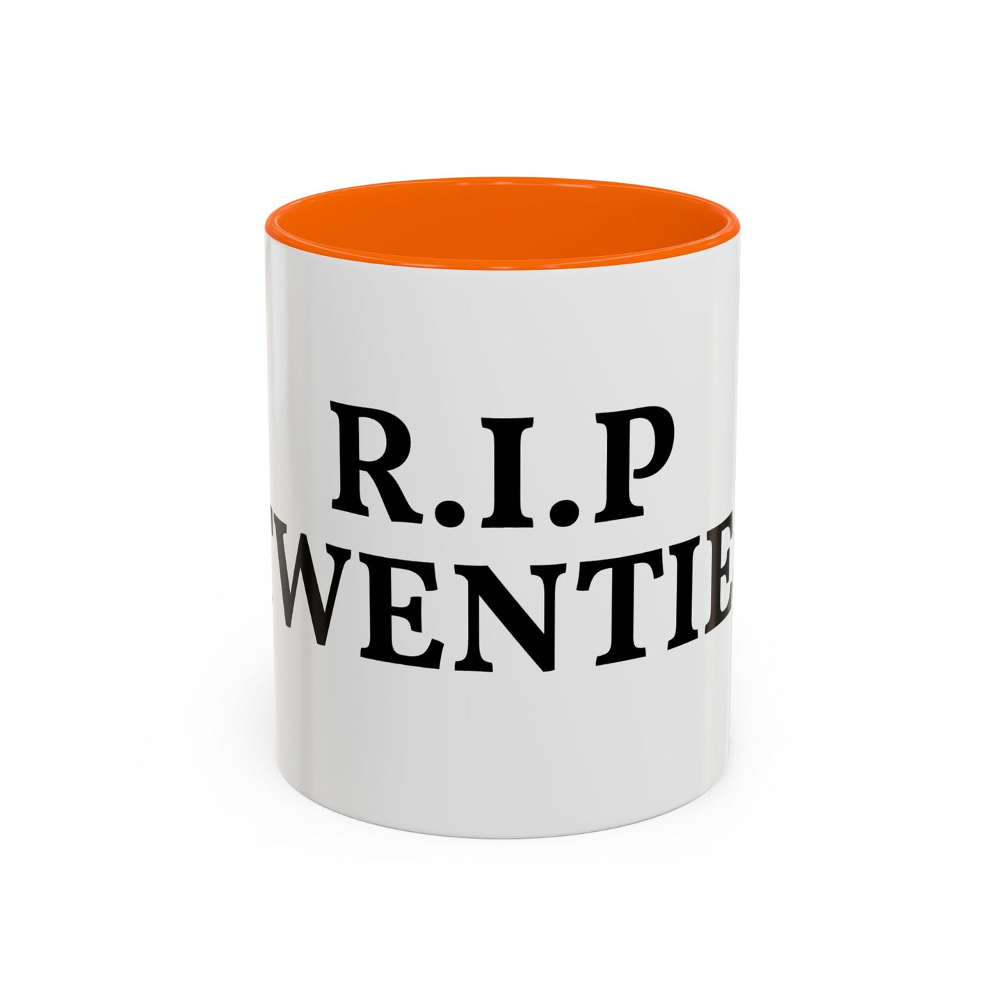 R.I.P Twenties Coffee Mug — Funny 20s Farewell Accent Mug