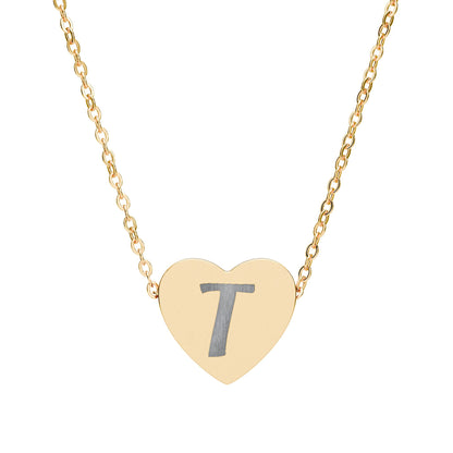 Engravable Heart Necklace — Personalized Initials Pendant