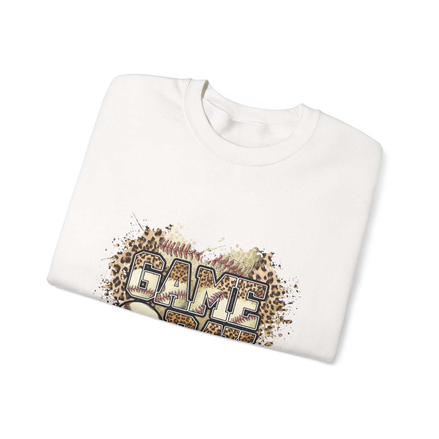 Softball 'Game Day' Crewneck Sweatshirt — Distressed Baseball Design