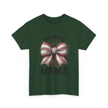 Baseball Mama T-Shirt – Mom Bow Soft Cotton Tee