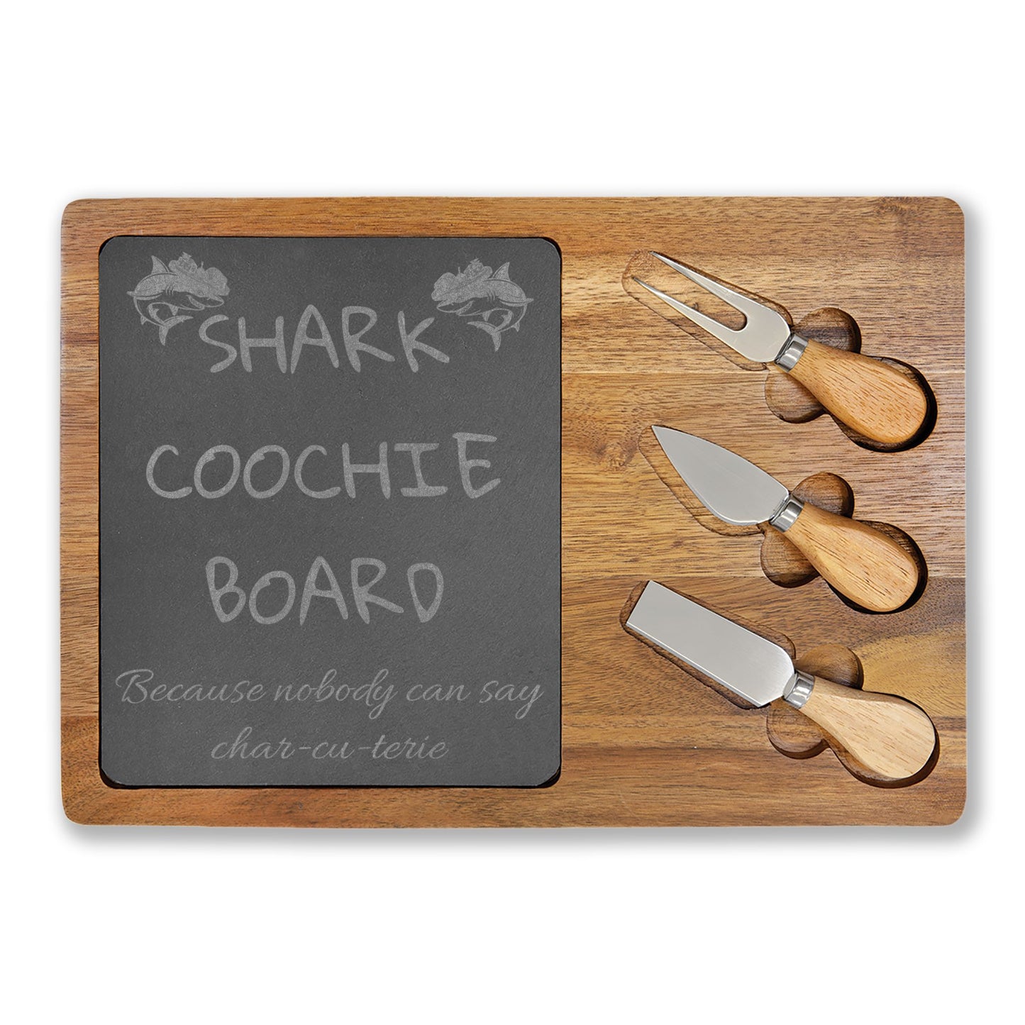 Personalized Shark Coochie Board, Unique Charcuterie Board, Custom Engraved Serving Platter, Perfect for Parties and Gatherings, Fun [...]