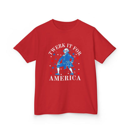Kids T-Shirt - "Twerk It For America" Patriotic 4th of July Dance Tee