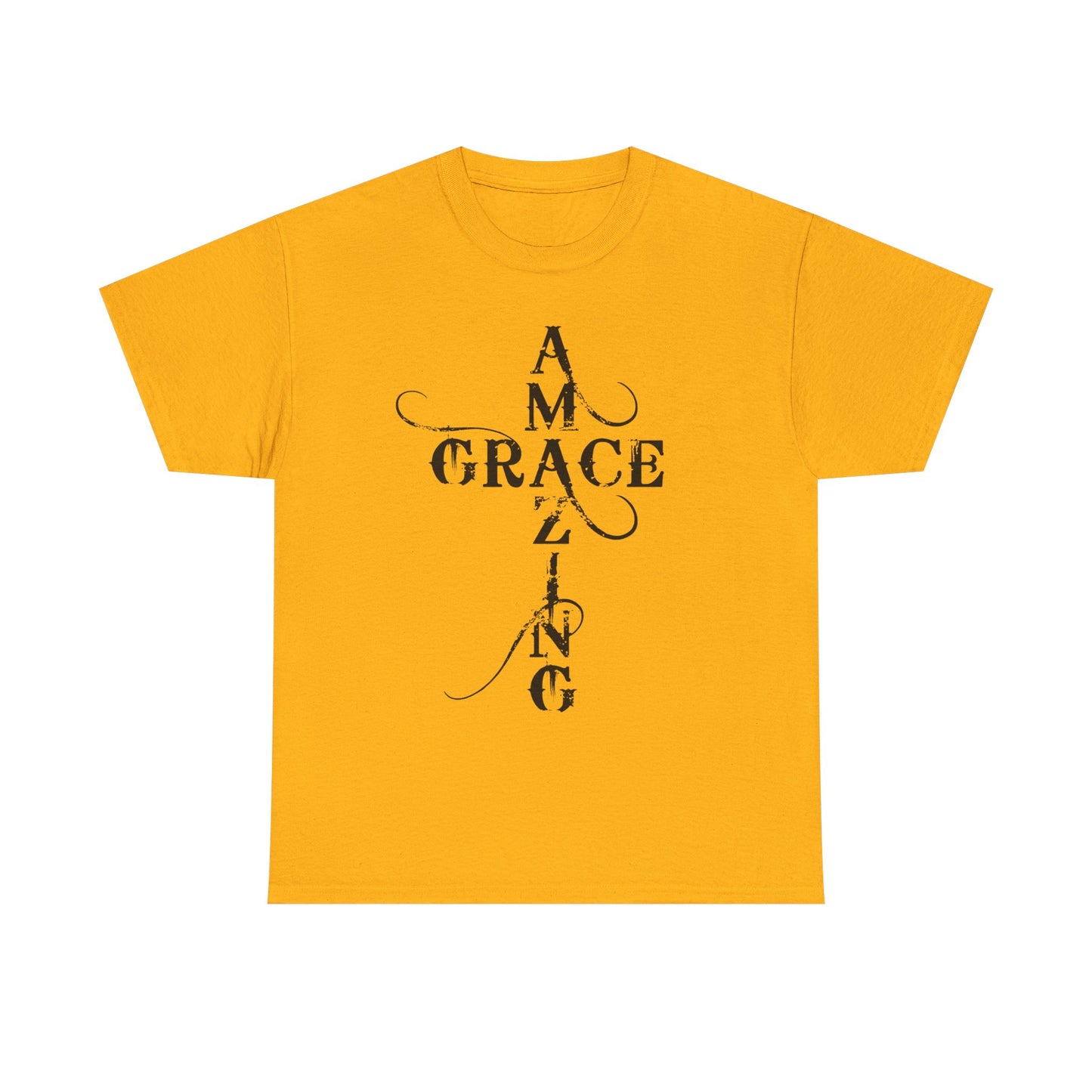 T‑Shirt — “Amazing Grace” Cross Design / “How Sweet the Sound?” Inspirational Gospel Tee
