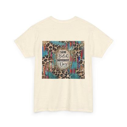 Same Bitch Different Day Leopard Graphic Tee