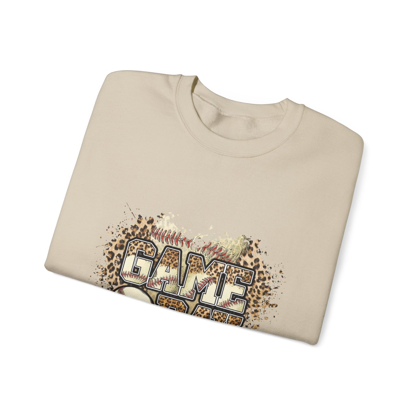 Softball 'Game Day' Crewneck Sweatshirt — Distressed Baseball Design