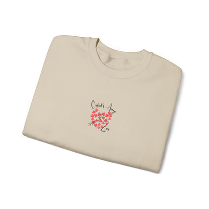 Embroidered Cupid's Arrow Merch-  Crewneck Sweatshirt