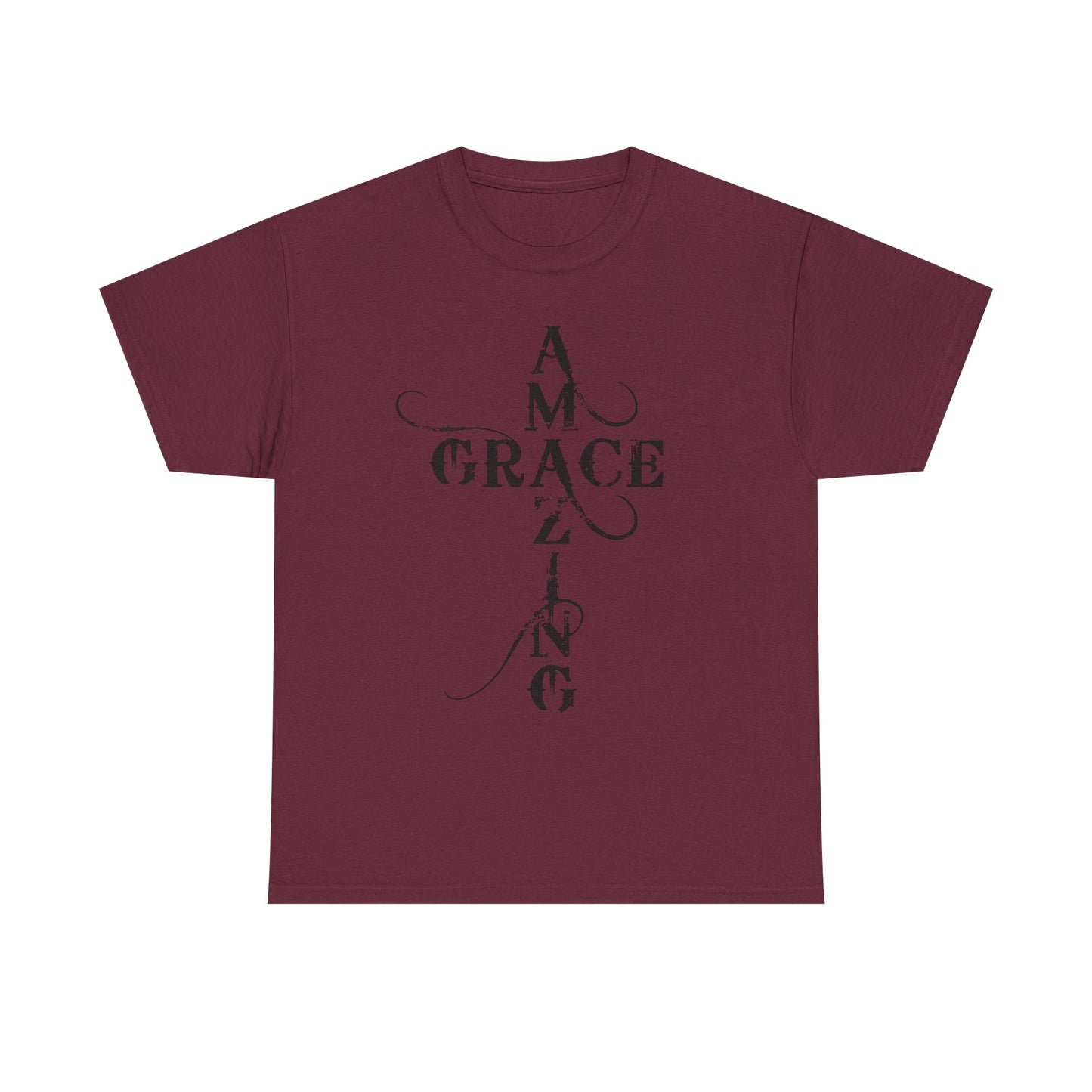 T‑Shirt — “Amazing Grace” Cross Design / “How Sweet the Sound?” Inspirational Gospel Tee